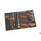 Beta Outillage pour servante d'atelier dans rack mousse, 91 pces - 059040201