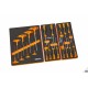 Beta Outillage pour servante d'atelier dans rack mousse, 91 pces - 059040201