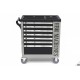 HBM Servante d'atelier 7 T + porte avec outillage en INCH, 245 pces - 9982