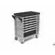 HBM Servante d'atelier 7 T + porte avec outillage en INCH, 245 pces - 9982
