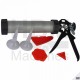 Mannesmann Set pistolet à cartouche alu + accessoires, 6 pièces - 48200