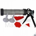 Mannesmann Set pistolet à cartouche alu + accessoires, 6 pièces - 48200