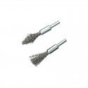 Jeu de 2 brosses-pinceaux à fils d'acier à décalaminer - T6130