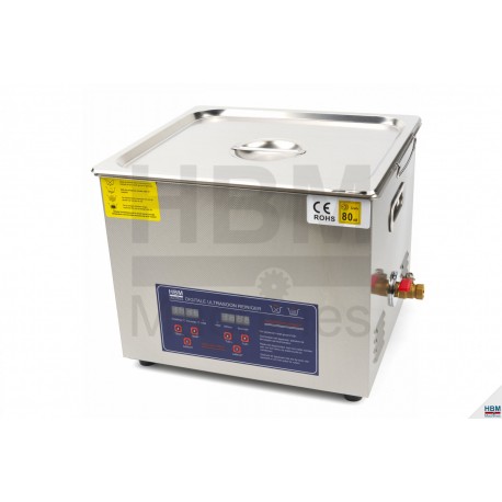 HBM Bac de nettoyage à ultrasons professionnel 15 litres - 10215
