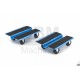HBM Jeu de 2 chariots de transport universels 2 x 250 kg, 250 x 200 mm - 10256