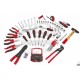 NOW Malette à outils aluminium, 105 pces - 400802096