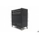 HBM Servante d'atelier 2 Tiroirs avec clapet NOIRE - 10438