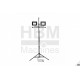HBM Lampe de chantier double à LED 2 x 50 W, 2 x 4000 Lumen sur trépied - 9924