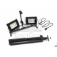 HBM Lampe de chantier double à LED 2 x 50 W, 2 x 4000 Lumen sur trépied - 9924