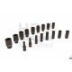 AOK Douilles de force longues 1/2", 9 à 36 mm, à l'unité