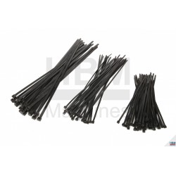 Jeu de colliers serre-câble noirs 300 x 5 mm - 3544