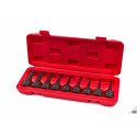 jeu de 9 douilles 1/2" Torx longues à chocs 7742