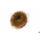 Brosse fils laiton + acier ondulé Ø 75 mm, M14 - 6306