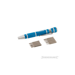 Tournevis de poche + 9 embouts miniatures - 633922