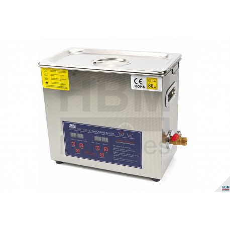 HBM Bac de nettoyage à ultrasons 6,5 litres - 10213