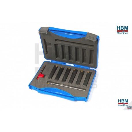 Set 7 Outils de tour 20 x 20 mm à plaquette vissée - 00245