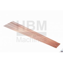 HBM Tiges de soudure TIG ER70S-6 Cuivre plaqué pour l'acier Ø 1,6 ou 2,0 mm - 2Kg.