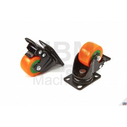 Roulette pivotante 50 mm avec frein 100 kg - 8689