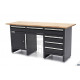 Etabli HBM 171 cm 6 tiroirs , plateau bois