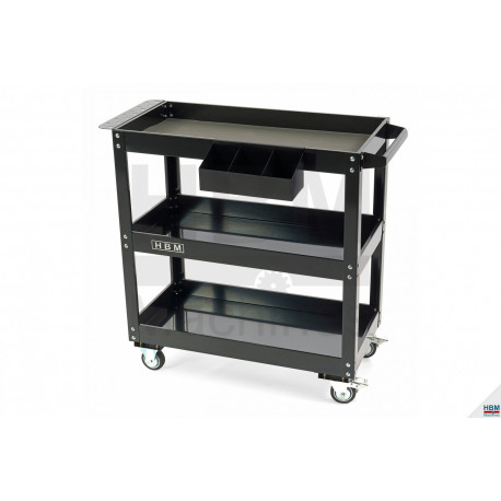 HBM Chariot à outils universel à 3 étagères Deluxe