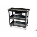 HBM Chariot à outils universel à 3 étagères Deluxe