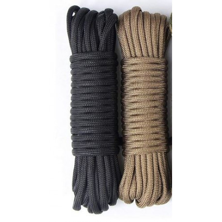paracorde nylon noir Ø3mm 125 kg ml (corde de parachute)