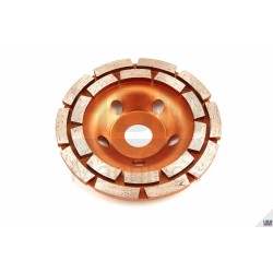 Disque abrasif diamanté 125 mm double rangée - 8432