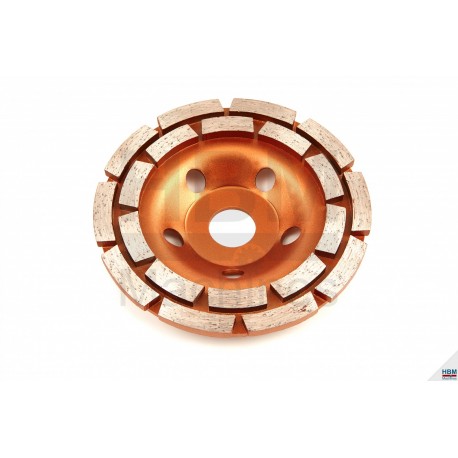 Disque abrasif diamanté 125 mm double rangée - 8432