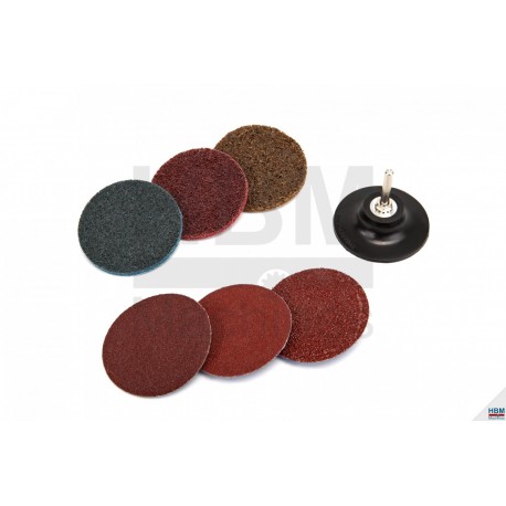 Set 7 disques polissage nettoyage ROLOC 50mm - 3374