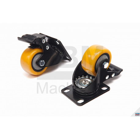 Jeu de 4 roulettes Ø50mm - 50kg