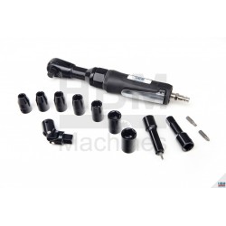 HBM Clé à cliquet pneumatique + 17 accessoires - 3499