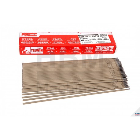 Pack 143 Electrodes TELWIN rutile E6013 Ø 2.5 x 300 mm - 2846