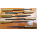 jeu 6 limes manche bois ECO 160 mm