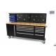 Servante établi 215 cm avec plateau bois - 3532