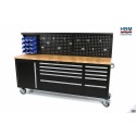 Servante établi 215 cm avec plateau bois - 3532