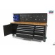 Servante établi 215 cm avec plateau bois - 3532