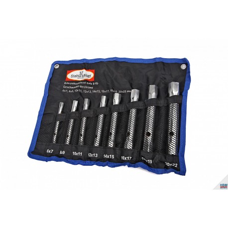 Jeu de 8 clés à tubes 6-22 mm - 1507
