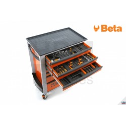 Servante BETA orange 7 Tiroirs + 159 outils - C24S 7/O - 4928