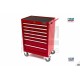 Servante d'atelier 7 tiroirs, rouge - 5345-SA7TR