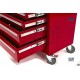 Servante d'atelier 7 tiroirs, rouge - 5345-SA7TR
