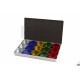 Coffret 15 boites alu rondes dia. 53 mm couleurs - 6223-CBA15
