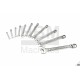 Jeu 11 clés plates fourche/œillet coudé mesures anglaises - 6417