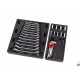 Servante d'atelier 7 tiroirs + 155 outils, noire - 6385