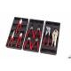 Servante d'atelier 7 tiroirs + 155 outils, noire - 6385
