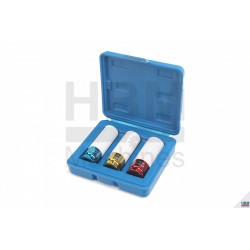 Jeu 3 douilles longues hexa 1/2" - 3100