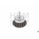 Brosse acier ondulé Ø 75 mm, queue 6 mm - 6308