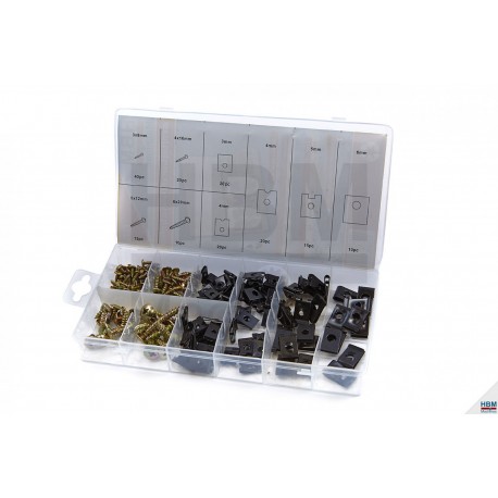 Coffret assortiment vis Parker et écrous à tôle - 6535