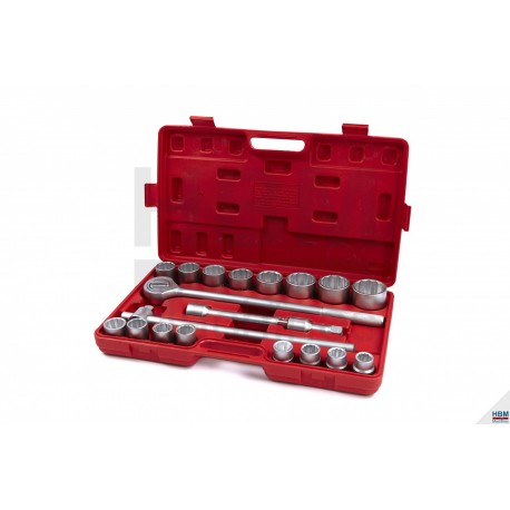 Coffret 21 pièces douilles + accessoires Hobby - 6640