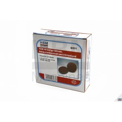Jeu 40 Disques de ponçage Velcro assortis 150 mm - 6511