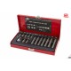 Coffret 15 embouts Torx + adaptateur 1/2" AOK - 6667